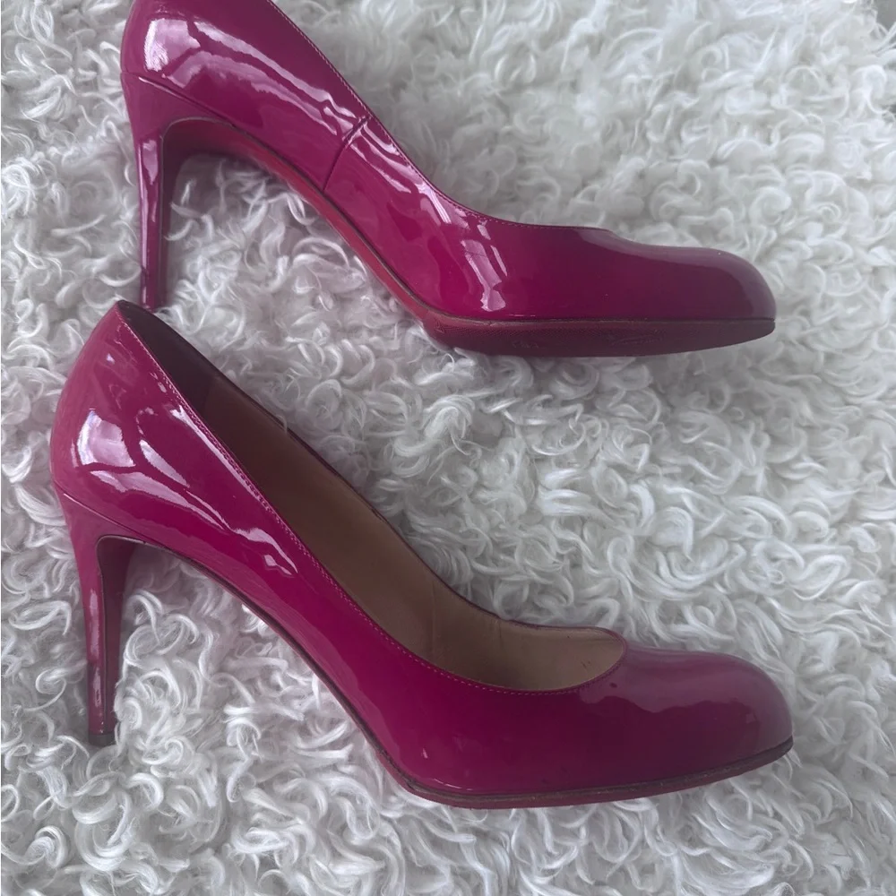 Christian Louboutin Fuchsia Patent Leather Pumps | Size 41 - Picture 2 of 10